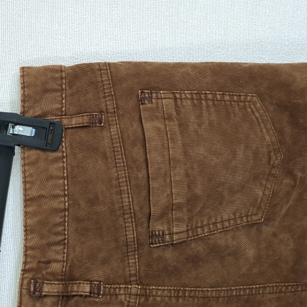 EUC Free People Corduroy Low Rise Skinny Jeans Size 28 Brown Soft Fabric - Picture 8 of 11